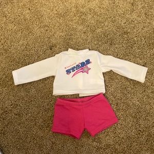 American girl doll cheer outfit
